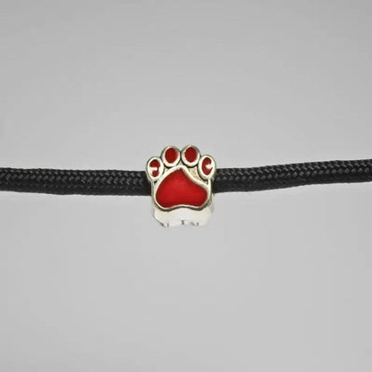 Red Paw Bead (1 Pack) - Paracord Galaxy