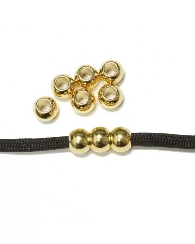 Round Gold Bead (10 pack) - Paracord Galaxy