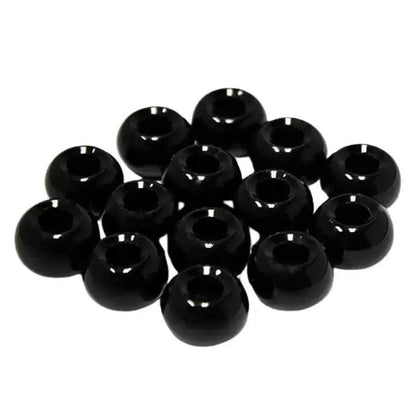 Sable Black Glass Bead (25 Pack) - Paracord Galaxy