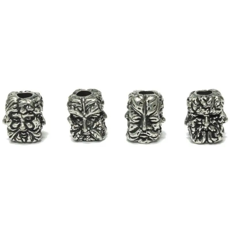 Schmuckatelli Pewter Green Man Pewter Bead USA Made (1 Pack) - Paracord Galaxy