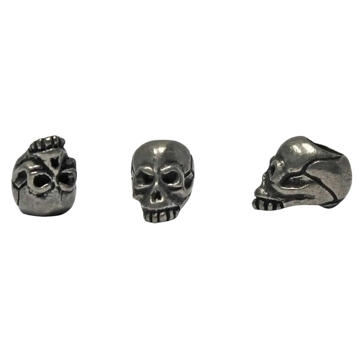 Schmuckatelli Pewter Joe Skull Bead USA Made (1 Pack)