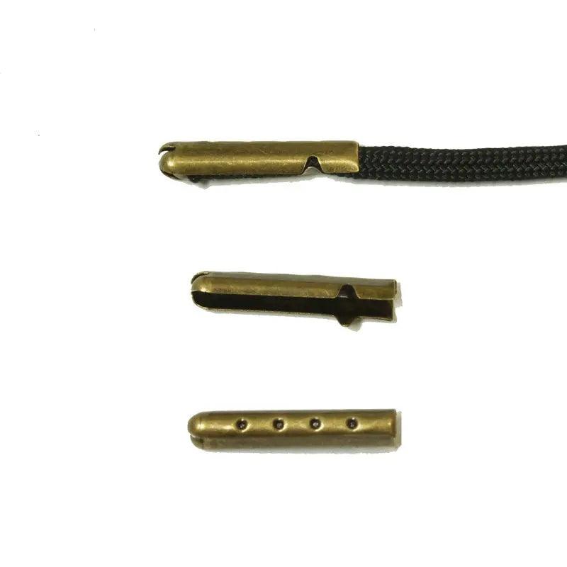 Shoe Lace Tips/Aglets Bronze (10 Pack) - Paracord Galaxy