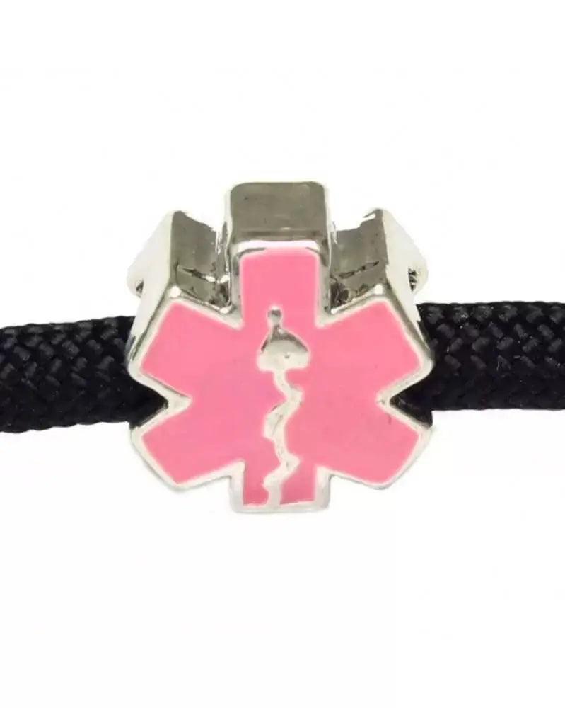 Silver & Pink EMS Charm (5 Pack) - Paracord Galaxy