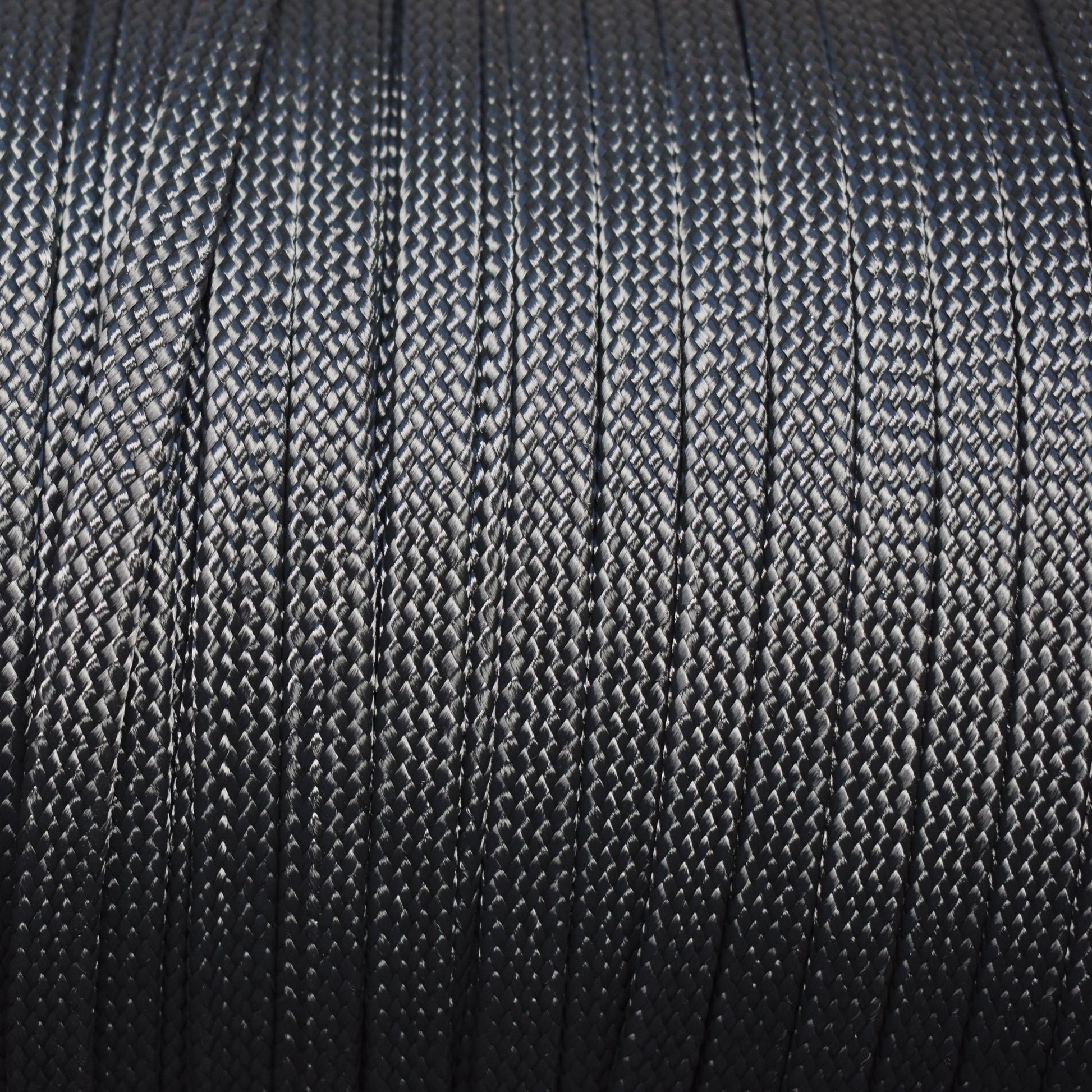 Sinker Line 1/2 Inch Black Coreless Flat Nylon Cord Made in the USA - Paracord Galaxy