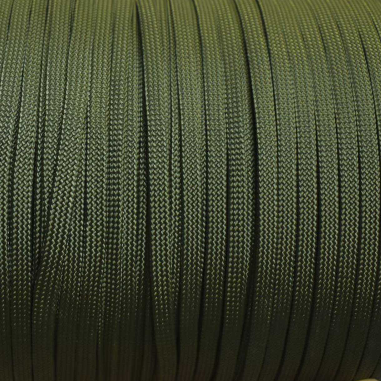 Sinker Line 3/8 *(1/4) Inch Olive Drab (OD) Coreless Flat Nylon Cord Made in the USA
