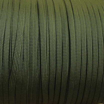 Sinker Line 3/8 *(1/4) Inch Olive Drab (OD) Coreless Flat Nylon Cord Made in the USA