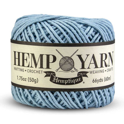 Sky Blue Yarn Cotton and Hemp 1 Ball Total 60 m (66 yd)