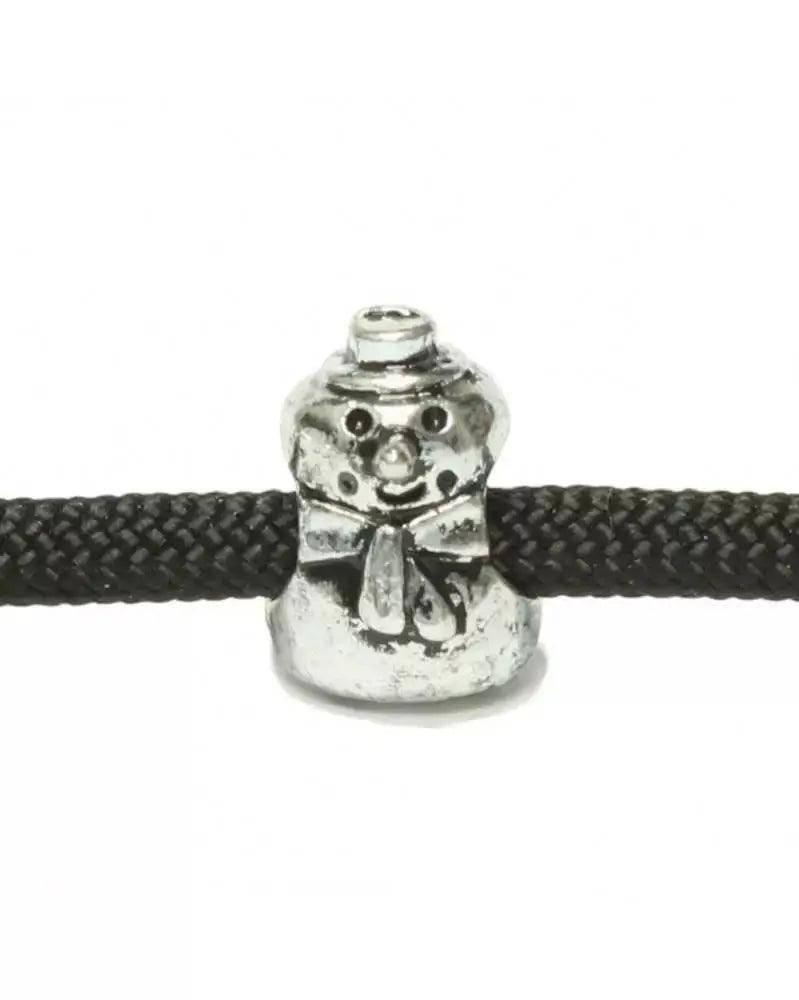 Snowman - Antique Silver Plated (1 Pack) - Paracord Galaxy