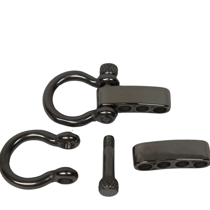 Stainless Steel Adjustable Bow Shackle Knurled Knob (1 Pack)