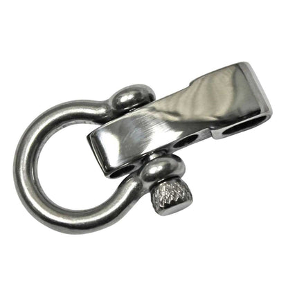 Stainless Steel Adjustable Bow Shackle with Knurled Knob (1 Pack)