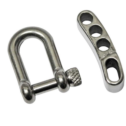 Stainless Steel Adjustable U Shackle Knurled Knob (1 Pack)