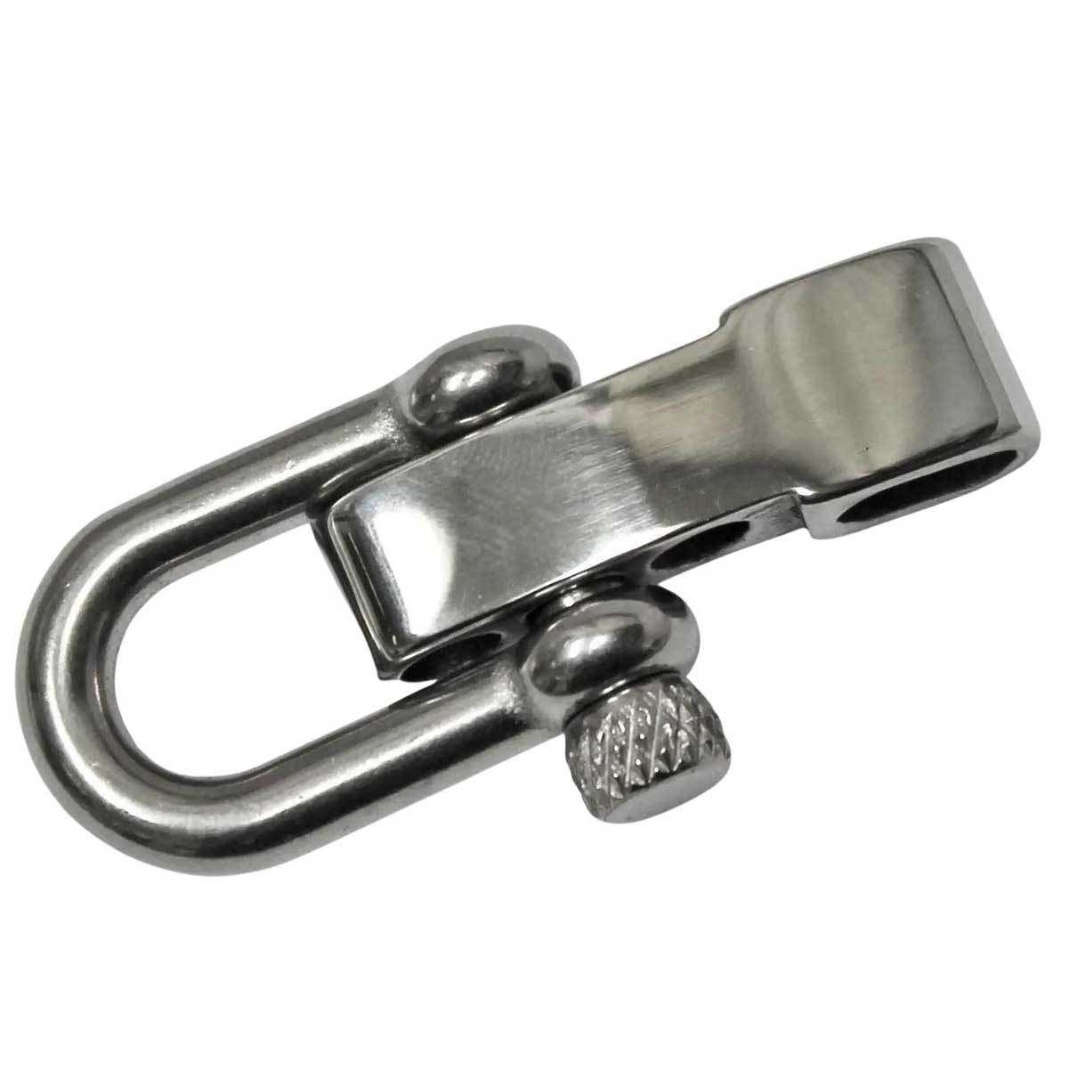 Stainless Steel Adjustable U Shackle Knurled Knob (1 Pack)