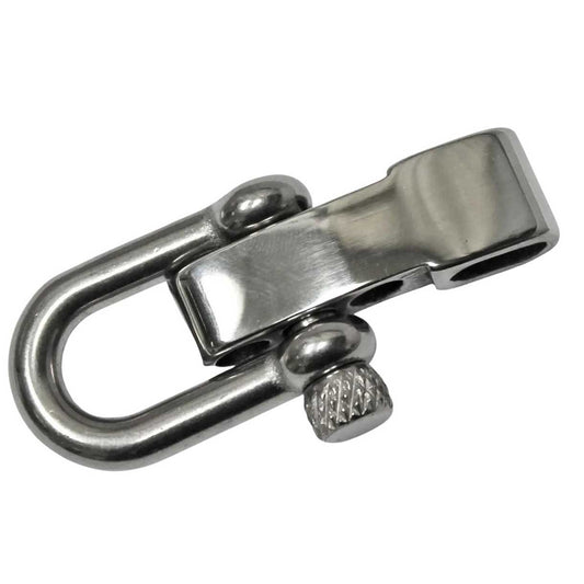 Stainless Steel Adjustable U Shackle Knurled Knob (1 Pack)