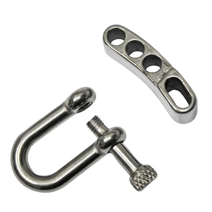 Stainless Steel Adjustable U Shackle Knurled Knob (1 Pack)