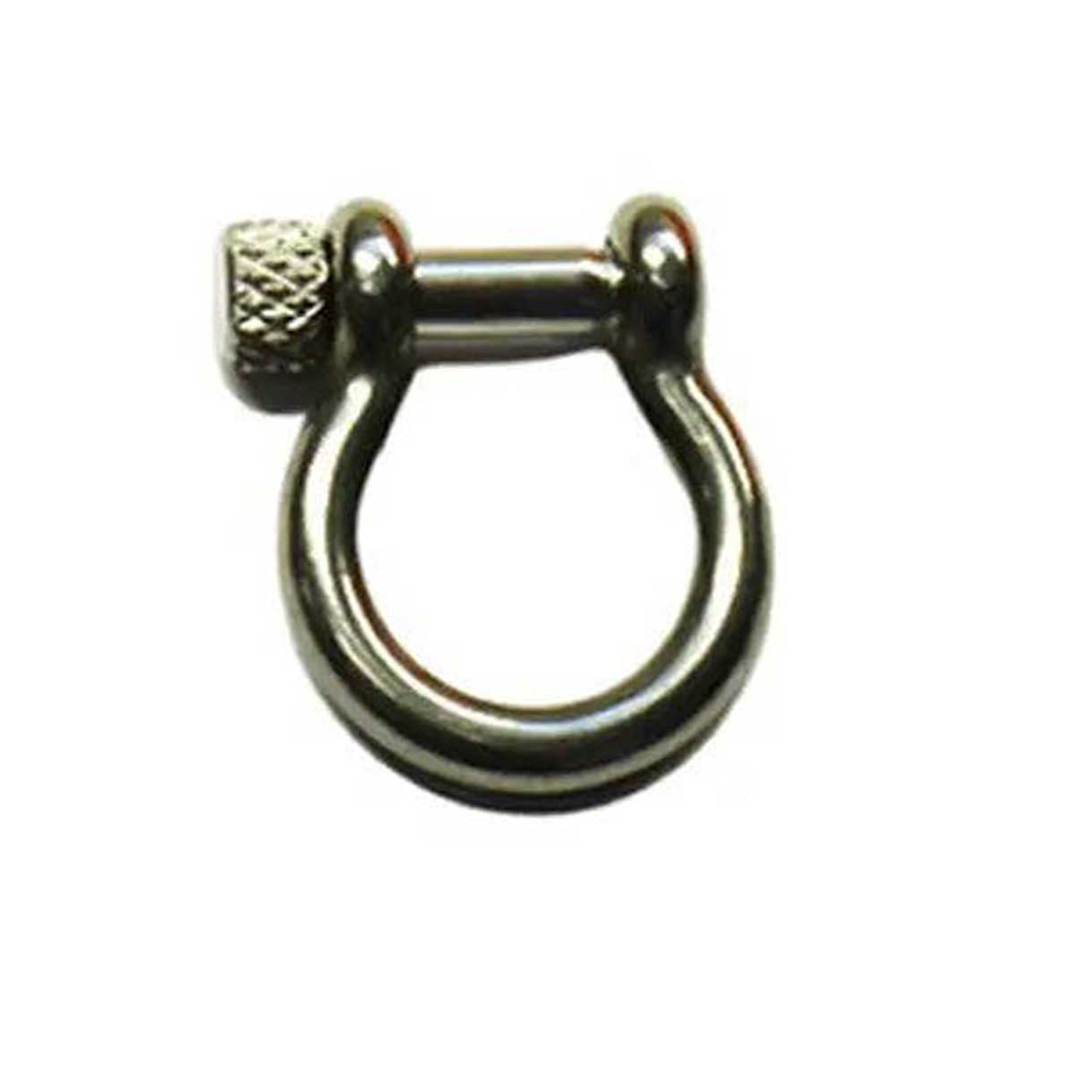 Stainless Steel Bow Shackle with Knurled Knob (1 Pack)