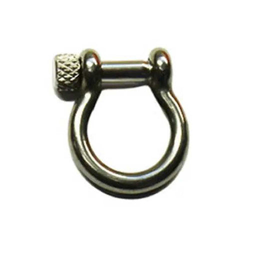 Stainless Steel Bow Shackle with Knurled Knob (1 Pack)