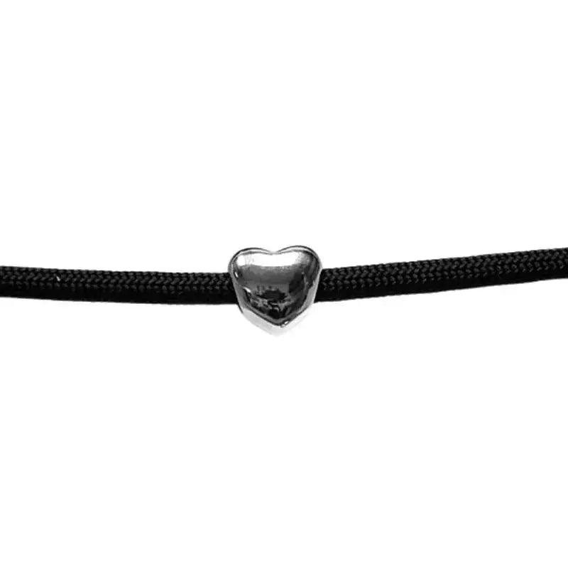 Stainless Steel Heart Bead (5 Pack) - Paracord Galaxy