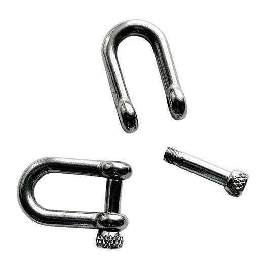 Stainless Steel U Shackle Knurled Knob (1 Pack)