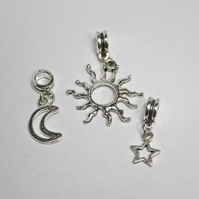 Sun Moon and Star Charms (50 Pack) - Paracord Galaxy