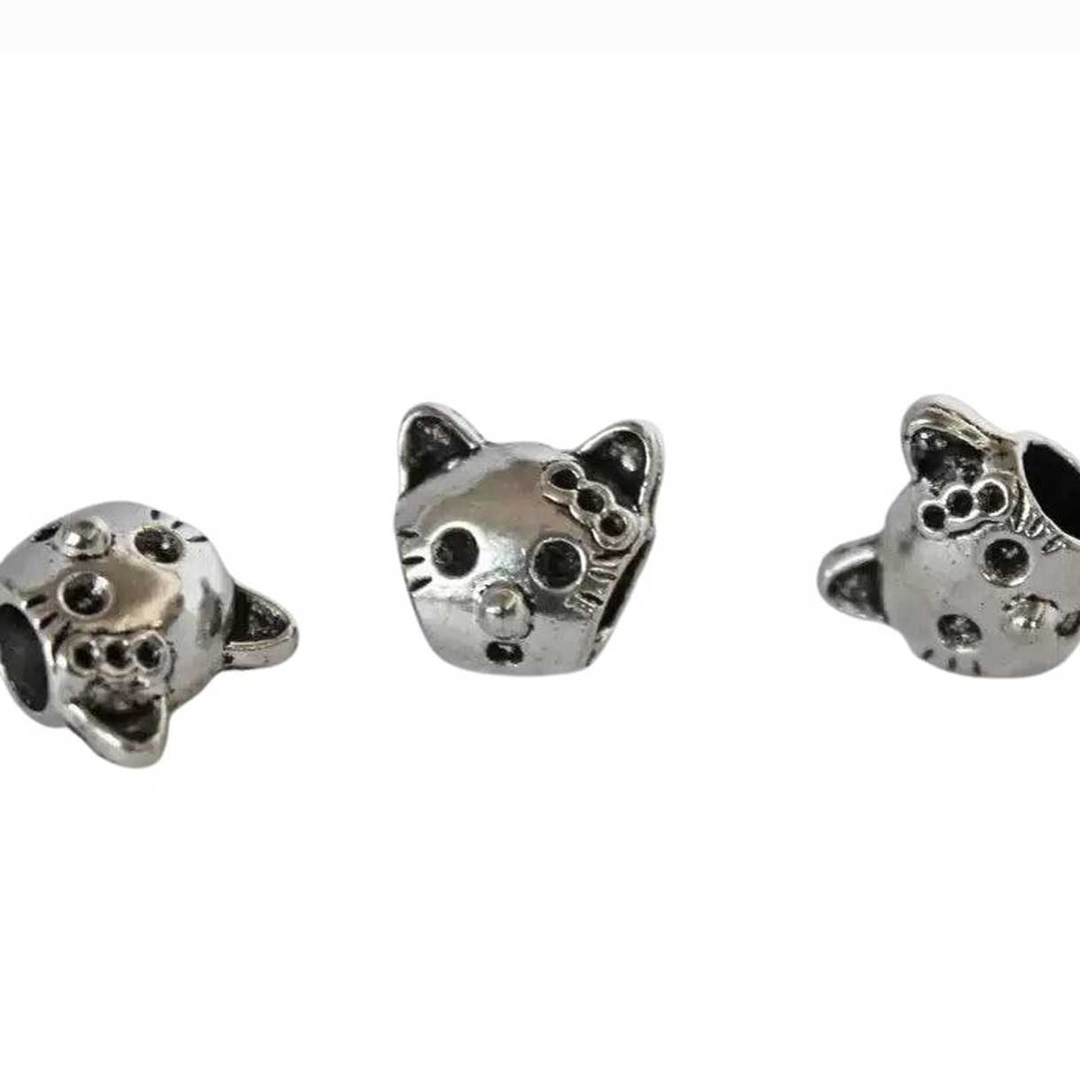 Surprised Kittie Bead (10 Pack)