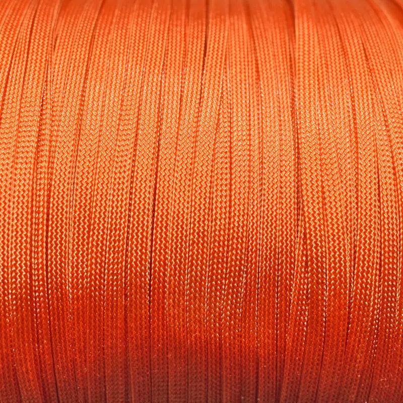 Whip Maker (WhipMaker) 1/8 Inch International Orange Coreless Hollow Flat Nylon Cord Made in the USA - Paracord Galaxy