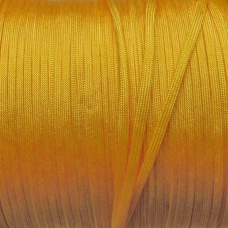Whip Maker (WhipMaker) 1/8 Inch Yellow Coreless Hollow Flat Nylon Cord Made in the USA - Paracord Galaxy