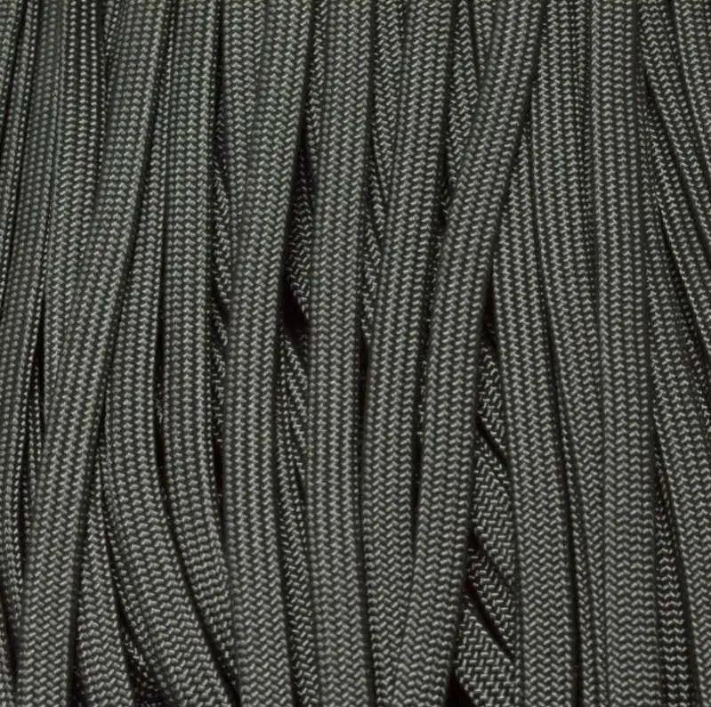 Whip Maker (WhipMaker) 3/16 Inch Charcoal Gray Coreless or Hollow Flat Nylon Cord Made in the USA aka 650 Coreless Paracord. - Paracord Galaxy