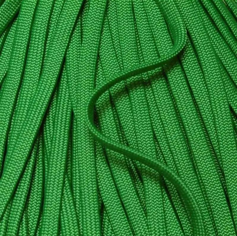 Whip Maker (WhipMaker) 3/16 Inch Kelly Green Coreless or Hollow Flat Nylon Cord Made in the USA aka 650 Coreless Paracord. - Paracord Galaxy