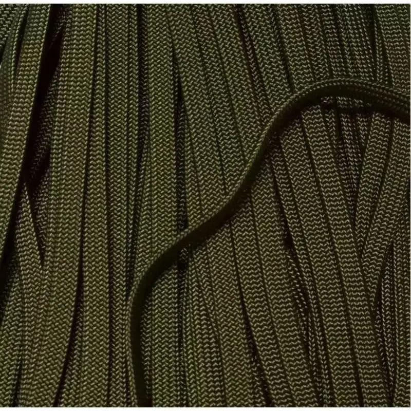 Whip Maker (WhipMaker) 3/16 Inch Olive Drab (OD) Coreless or Hollow Flat Nylon Cord Made in the USA aka 650 Coreless Paracord. - Paracord Galaxy