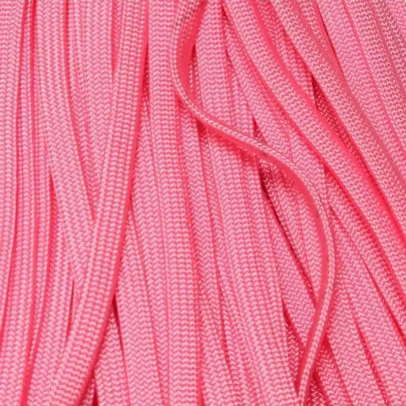 Whip Maker (WhipMaker) 3/16 Inch Rose Pink Coreless or Hollow Flat Nylon Cord Made in the USA aka 650 Coreless Paracord. - Paracord Galaxy