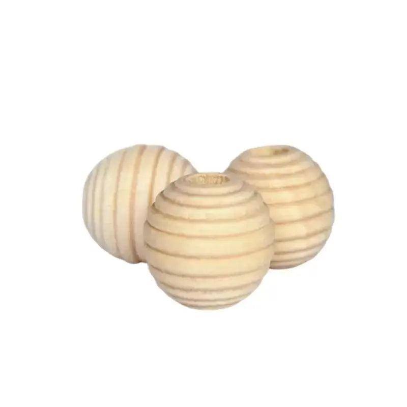 Wood Beehive Bead (10 pack) - Paracord Galaxy