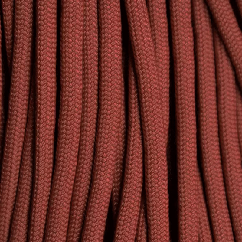 Crimson Red 550 Paracord Made in the USA  163- nylon/nylon paracord