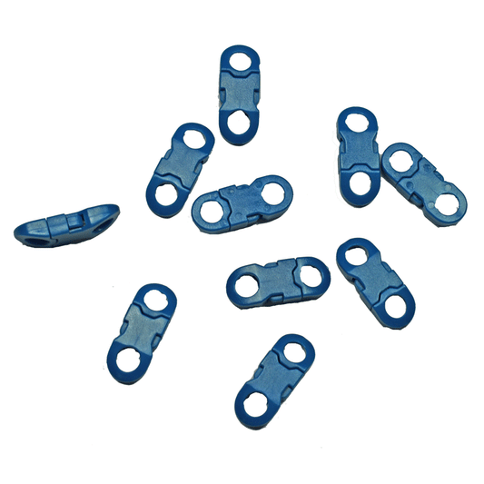 1/4 Inch Blue Flat Side Release Buckles (10 pack)  paracordwholesale